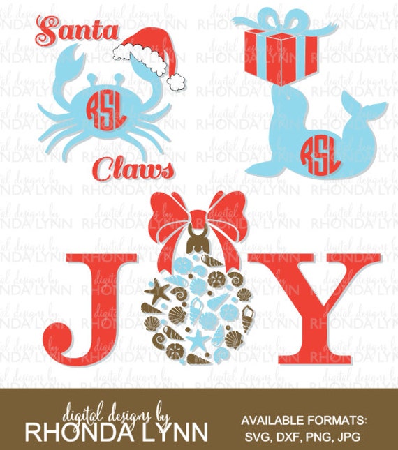 Download Nautical Christmas SVG Santa Claws svg Christmas Seal svg