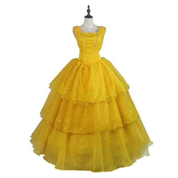 2017 Beauty and the Beast Princess Belle Dress Belle Cosplay
