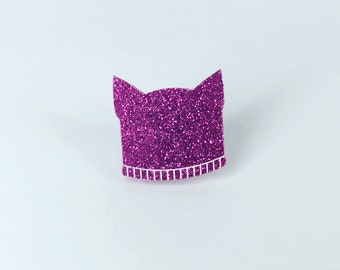 Pussy Hat pin badges