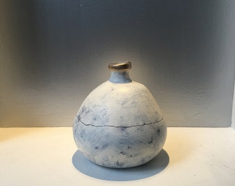 Modern large vase with a textured organic base