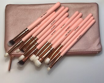 Makeup Brush Set - Rose Gold and Pink - Eye brushes