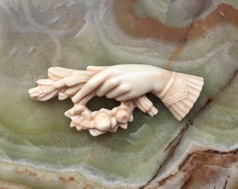 Victorian Style Hand Brooch