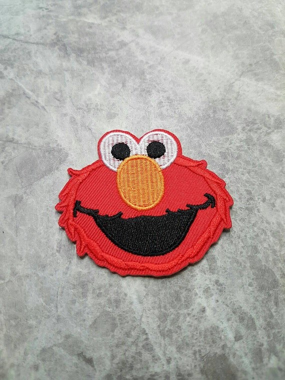 Elmo Patch Sesame Street Iron on Applique by ThePatchQueen on Etsy