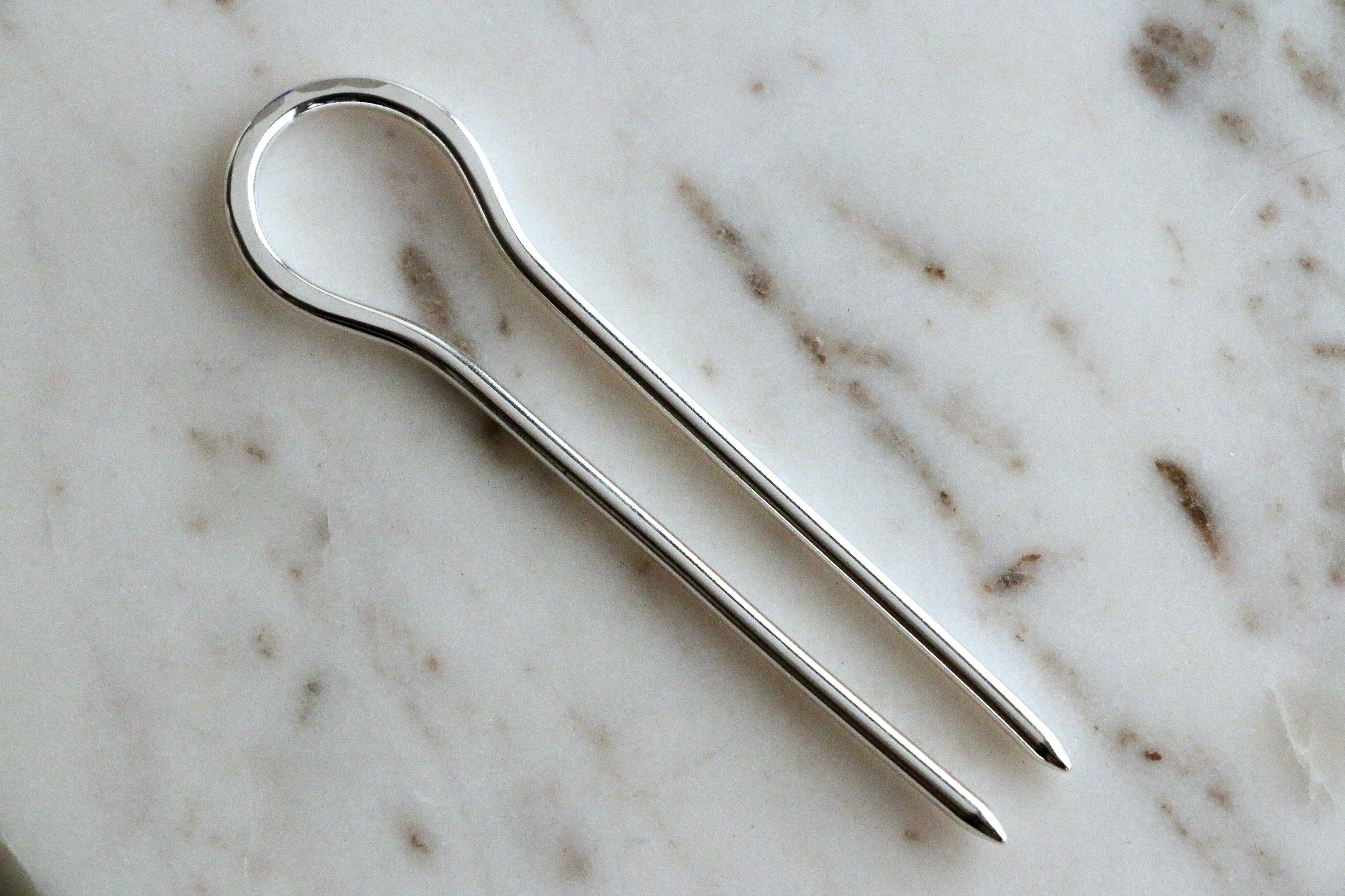 Large Silver Hair Pin Silver Hair Fork Sterling Silver Hair