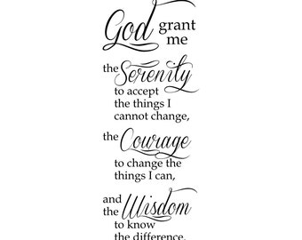 Serenity Prayer – SVG Cut File (mtc, svg, pdf, eps, ai, dxf, png & jpg) ~ DIGIDOWN009