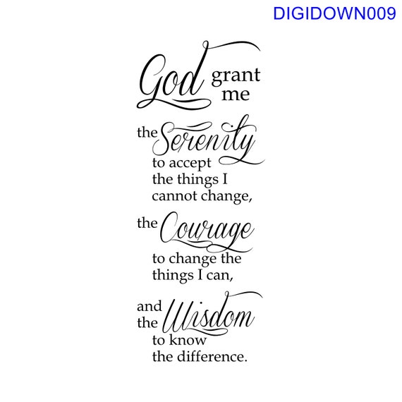 Serenity Prayer SVG Free