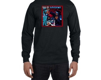GZA Liquid Swords Long Sleeve T-Shirt Vintage Style Hip Hop New Rap Tee Shirt Classic Shirt Wu Tang Clan RZA Method Man ODB East Coast Rap