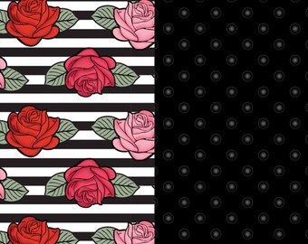 New! Striped Roses Minky Plush Blanket/baby blanket/baby shower/girls blanket/david textiles