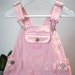 Vintage Osh Kosh B’Gosh Pink & White Stripe Kids Dungarees