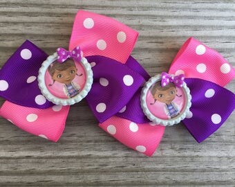 Doc Mcstuffin Bows / Doc Mcstuffin Pig Tails Bows