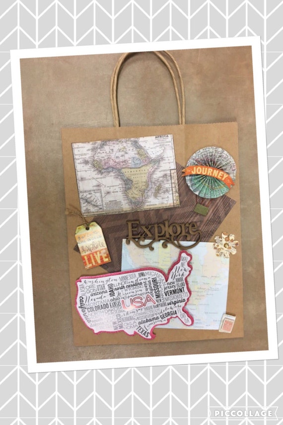 Items Similar To Touch And Feel Travel Themed T Bag On Etsy