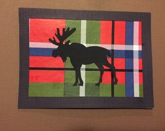Woodland Animals Greeting Card- Moose- Blank Card