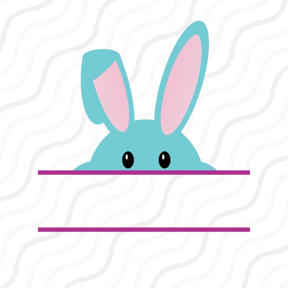 Download Easter Cute Rabbit Monogram SVG, Easter Monogram SVG Cut ...