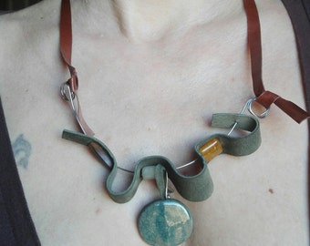 Collana In Pelle Huesitos Blu - Doppia 45cm, Regolabile, Stile Classico - Foto 7