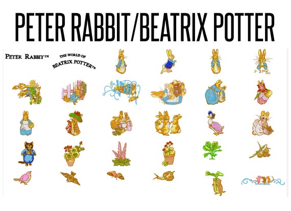 Peter Rabbit Machine Embroidery Designs