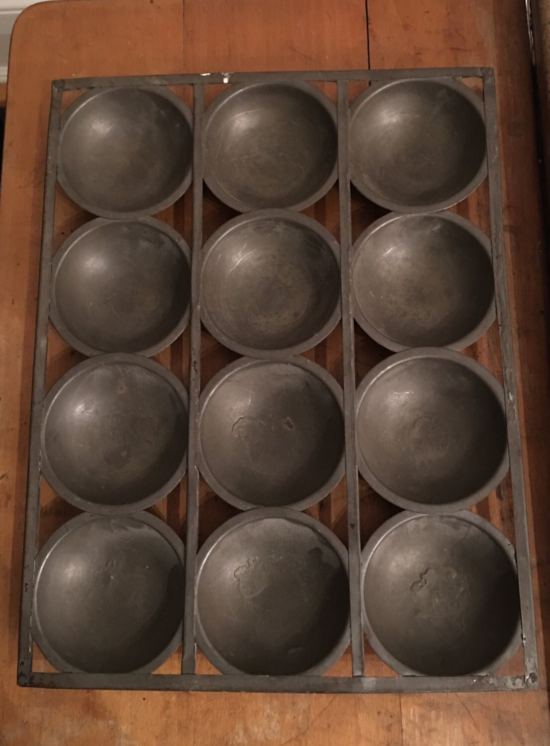 Vintage Tin Gem Scone Baking Pan