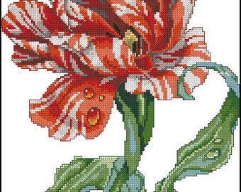 Tulip. Cross Stitch Pattern PDF Instant Download
