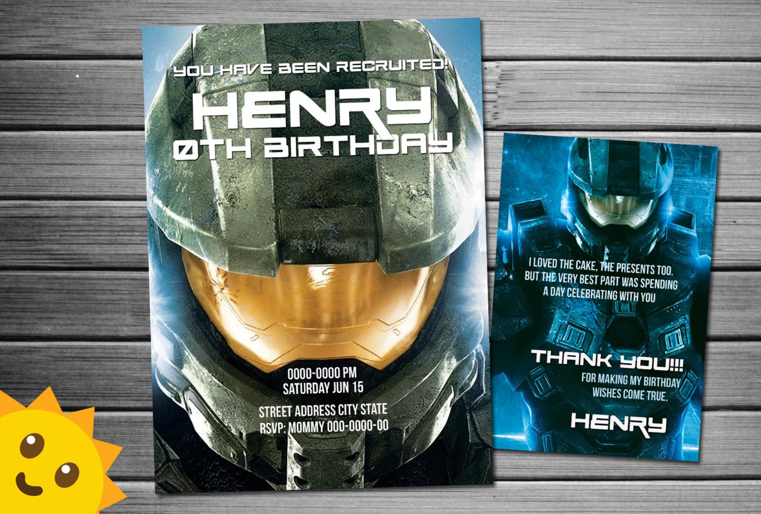 Halo Invitation Halo Birthday Halo Party Halo Invites Halo