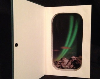 Hollow Book Safe. Magnetic closure.