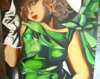 Painting "woman in green"