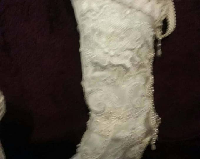 Vintage , victorian style, satin boots, lace boots,fabric boots, calf boots, kneehigh boots, cuff boots, birthday gift, wedding gift