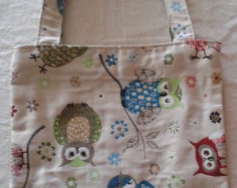 Fancy zipper bag owls