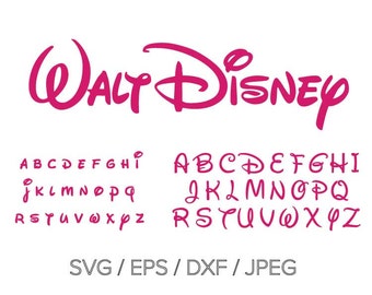 Disney Font Design Files svg dxf jpg jpeg eps layered cut cutting files cricut silhouette die cut decal vinyl