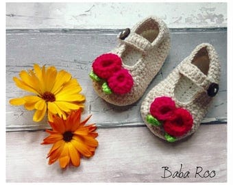 Handmade Baby Crochet Shoes