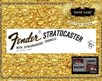 Fender Stratocaster Guitar Decal Logo Waterslide 21g