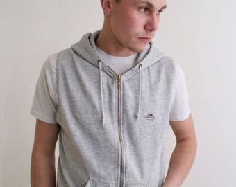 Vintage 90's Fruit Of The Loom Sleeveless Hoody