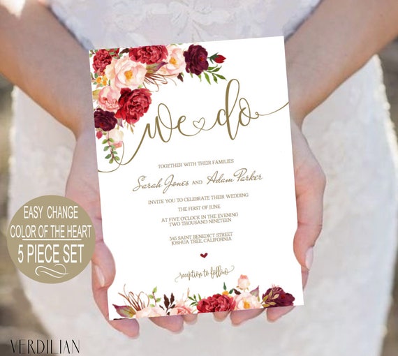 Etsy Invitations Template 6