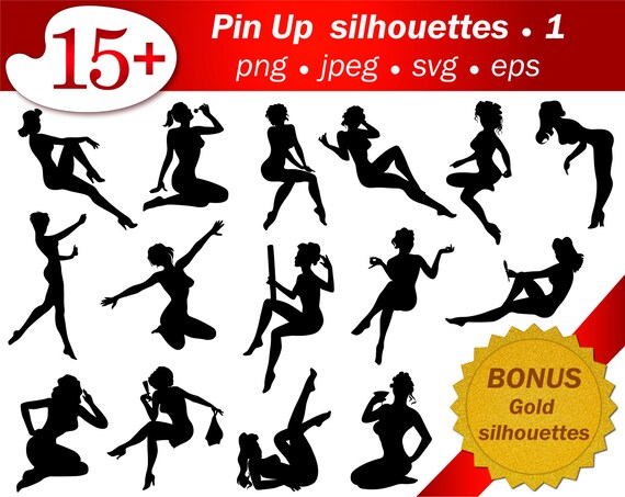 Stencil Svg Silhouette Pin Up Girl Silhouette Cameo Files