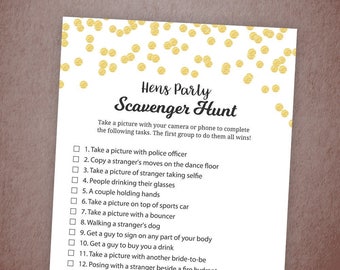 Bachelorette scavenger hunt | Etsy