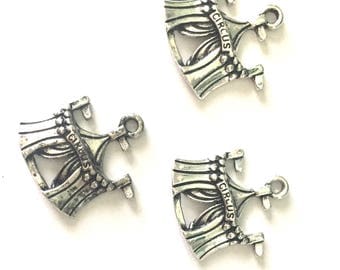 1 pc circus - CIRCO - Tibetan Silver Charm - Pendants