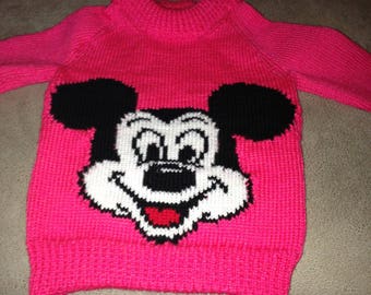 grey mickey mouse jumper