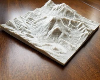Monserate mountain topographical map, Fallbrook CA