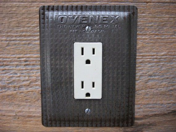 Antique Kitchen Light Switch Cover GFCI Outlet by tincansally Antique Kitchen Light Switch Cover GFCI Outlet by tincansally