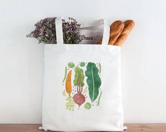 Vegetables Tote Bag / Canvas Tote Bag / Gifts for Her / Farmhouse Gifts / Gifts for Farmers / Homestead Gifts / Vegetables Market Bag / Tote