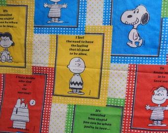 Charlie Brown, Snoopy and the Gang Flat Bed Sheet / Twin Size