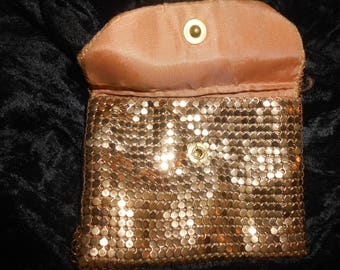 Vintage Whitting - Davis Gold Mesh Change Purse