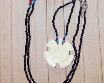 Native American Beaded Turtle Necklace New Gift
