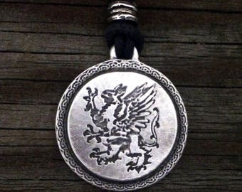 HUGE Rampant Griffin Heraldic Heraldry Iron on Patch Many