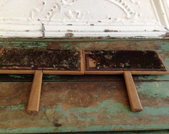 Pair of Vintage Whittemore No. 10 Wool Carders Combes