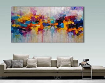 Palette Knife Painting, Modern Painting, Art, LARGE Painting, Wall decor, Wall Art, Canvas Art, Acrylic painting, Art by Catalin