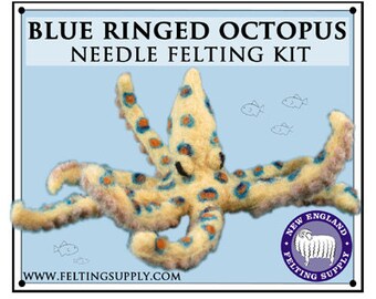 Octopus Needle Felting Kit