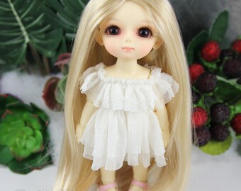 Fatiao - Dollfie Lati Yellow Pukifee 5-6" Doll Wig Blonde