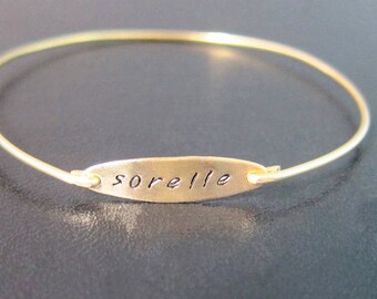 Sorelle, Bracelet Bangle, Jewelry, Braccialetto, Sorella, Bracciale, Personalizzato, Personalizzati, Braccialetti, Bracciali