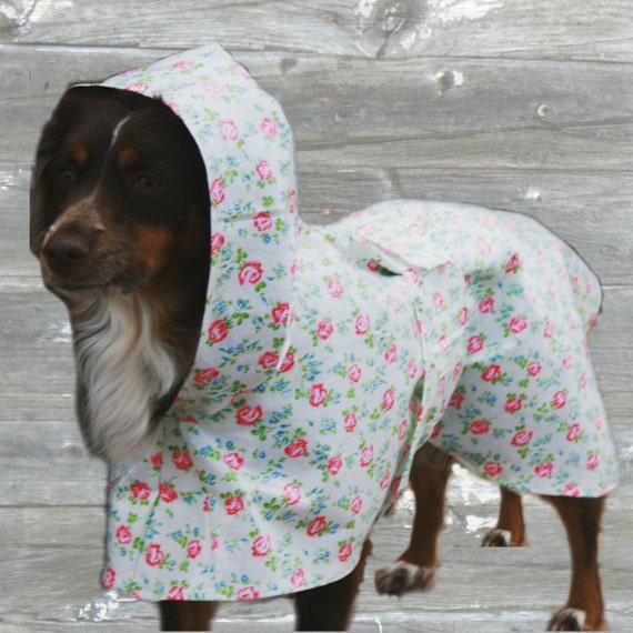 Hooded Dog Raincoat Unlined Custom made for your dog by madebyde