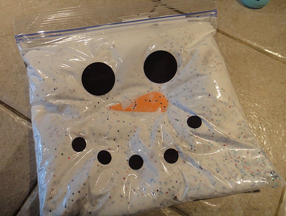 Snowman in a Baggie -- Peace, Baby! Batiks