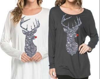 christmas shirt with deer